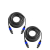 Cables Speakon 10 mts 2pcs 15 Awg