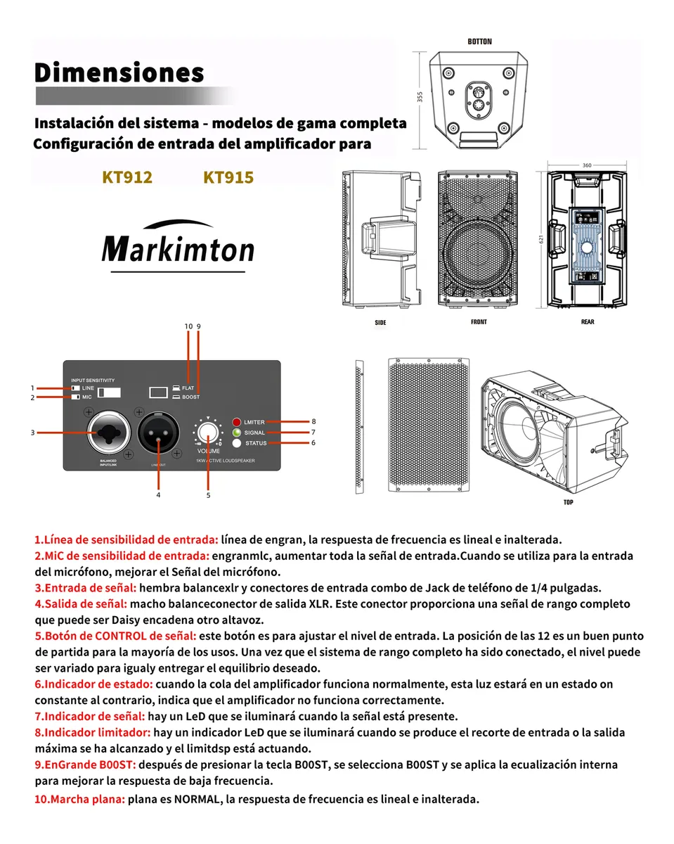 Bafle Activo 12puLG Art912 1000w - Image 11