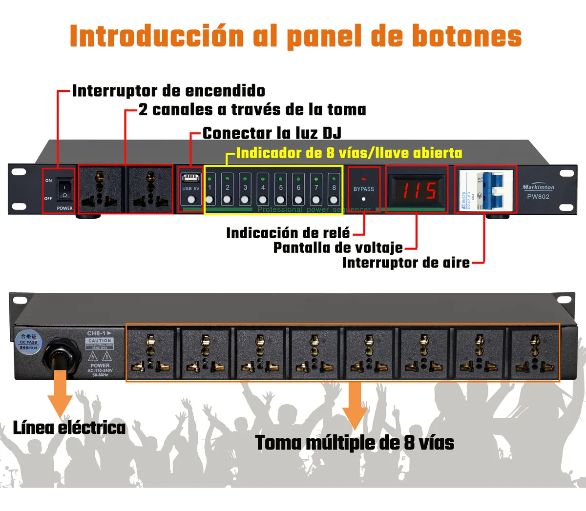 Secuenciador De Potencia Con Usb Pw-8 - Image 9