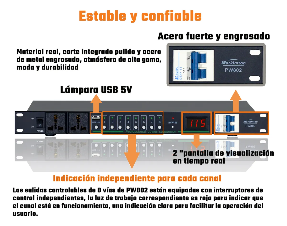 Secuenciador De Potencia Con Usb Pw-8 - Image 8