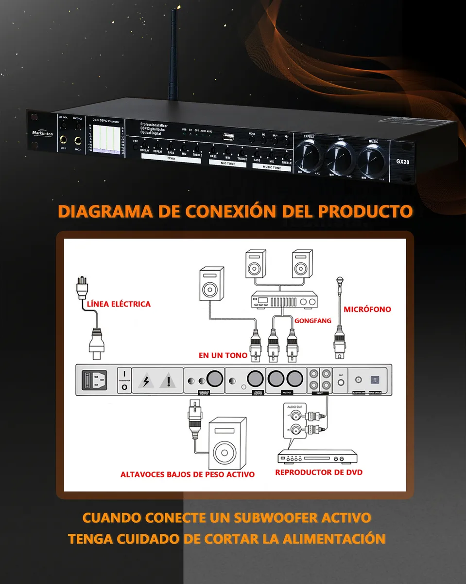 Procesador de Efectos Pre-Audio Digital Gx20 - Image 8