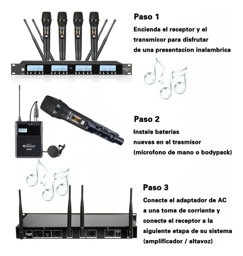 Micrófonos Inalámbrico Professional M400 Dinámico Cardioide - Image 8