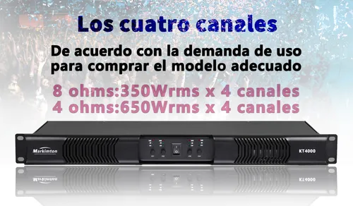 Amplificador de Potencia Digital 1u KT4 - Image 3