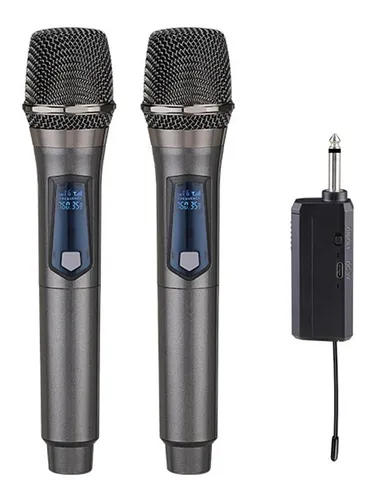 Microfono Gc W2 Dinamico Mano 2 Inalambrico con Receptor UHF - Image 9