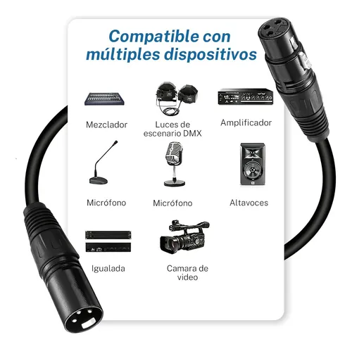 Cable XLR Balanceado 2mts - Image 5