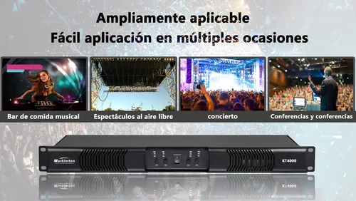 Amplificador de Potencia Digital 1u KT4 - Image 10