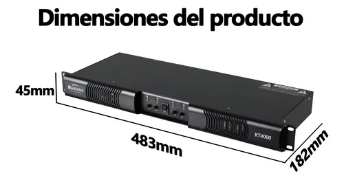 Amplificador de Potencia Digital 1u KT4 - Image 9