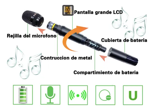 Micrófonos Inalámbrico Professional M400 Dinámico Cardioide - Image 3