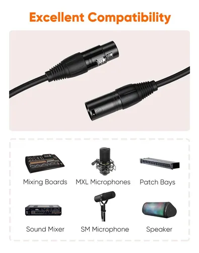 Cable XLR Balanceado Profesional 15 mts - Image 4
