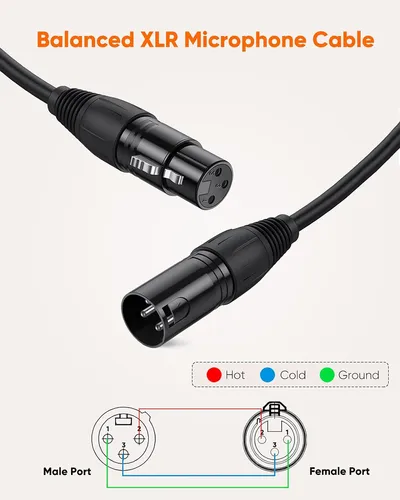 Cable XLR Balanceado Profesional 15 mts - Image 3