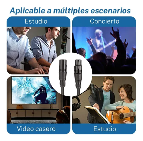 Cable XLR Balanceado 2mts - Image 2