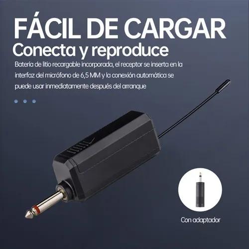 Microfono Gc W2 Dinamico Mano 2 Inalambrico con Receptor UHF - Image 4