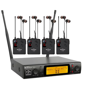 Sistema Monitoreo 2 Canales 4 Bodypack  Iem-400