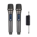 Microfono Gc W2 Dinamico Mano 2 Inalambrico con Receptor UHF